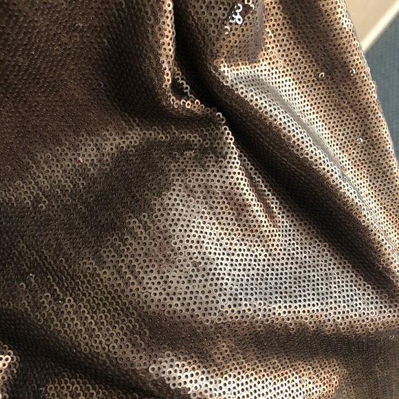 Halston Heritage mini dress! Silver sequined - Picture 7 of 9